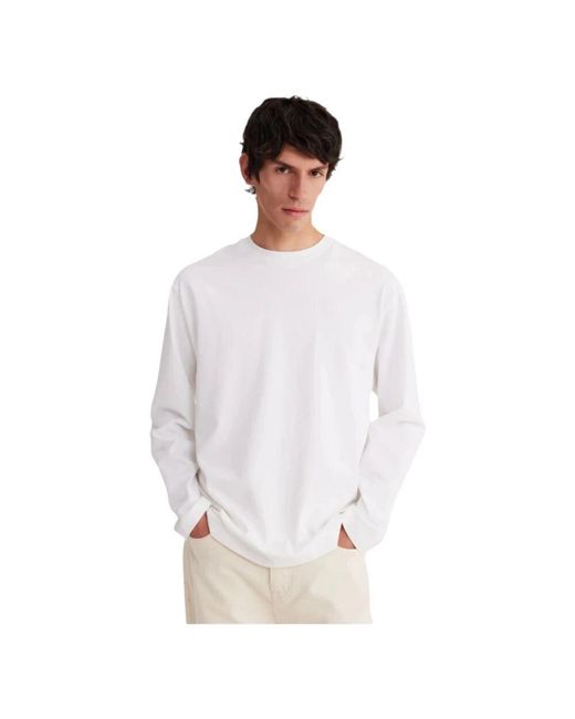 Rohe Oversized Langarm Weißes Hemd in White für Herren