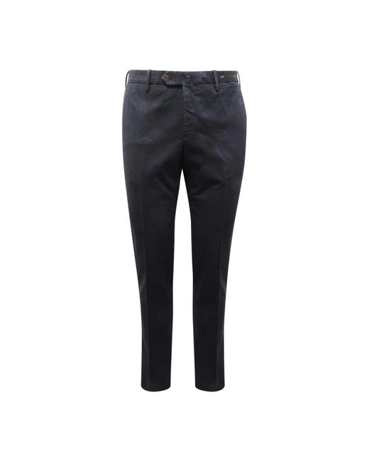 PT01 Blue Slim-Fit Trousers for men