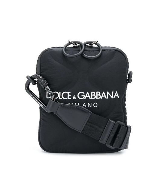 Dolce & Gabbana Black Messenger Bags for men