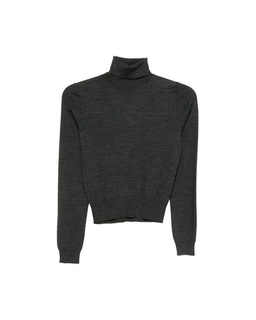 GOES BOTANICAL Truien & Vesten ,Grijs ,Antracietgrijze Roll Neck Sweater in het Black