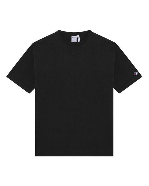 Champion Tops ,Zwart ,Korte Mouw Ronde Hals T-Shirt in het Black voor heren
