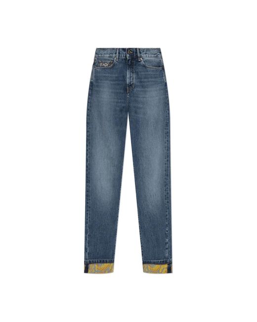 Versace Gemusterte jeans in Blue für Herren