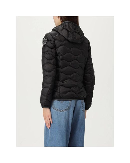 Blauer Black Gepolsterte Jacke Camelia
