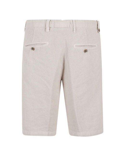 Myths Sand Bermuda Shorts Aus Baumwolle Und Leinen in Gray für Herren
