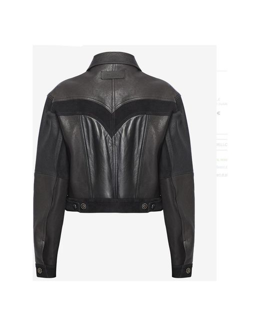 Versace Black Leather Jackets