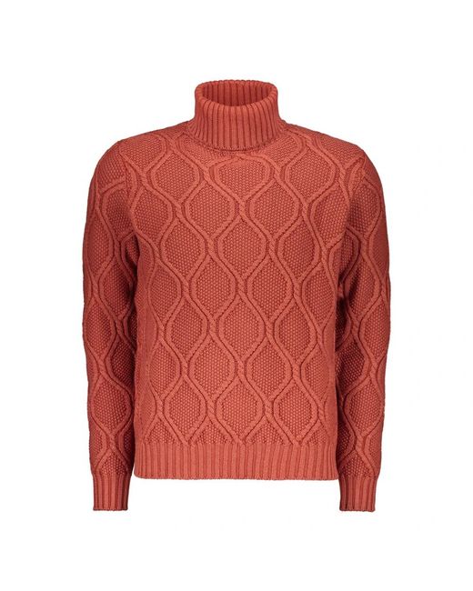 Moorer Turtleneck Trui in het Red voor heren