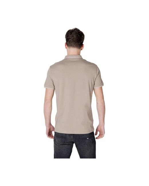 ARMANI EXCHANGE S poloshirt mit knopfverschluss in Gray für Herren