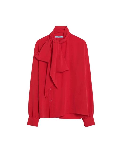Prada Red Blouses