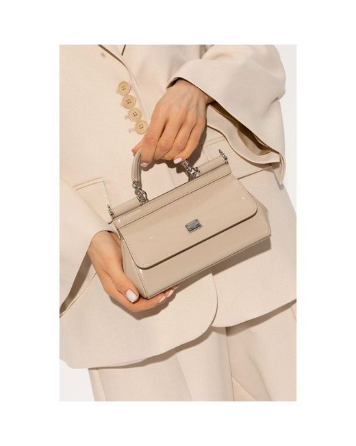 Dolce & Gabbana Natural 'sicily small' schultertasche
