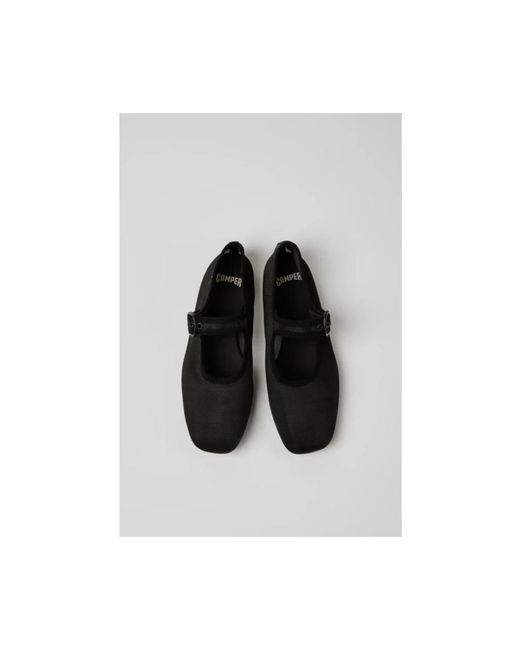 Camper Black Ballerina Shoes