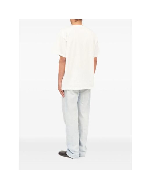 MM6 by Maison Margiela White T-Shirts for men