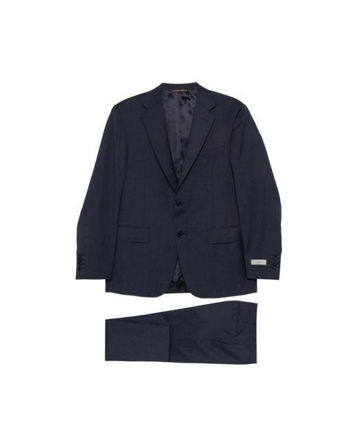 Canali Single-Breasted Pak in het Blue voor heren