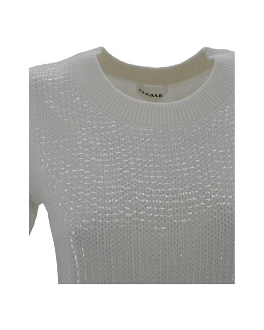 Round-Neck Knitwear P.A.R.O.S.H. de color Gray