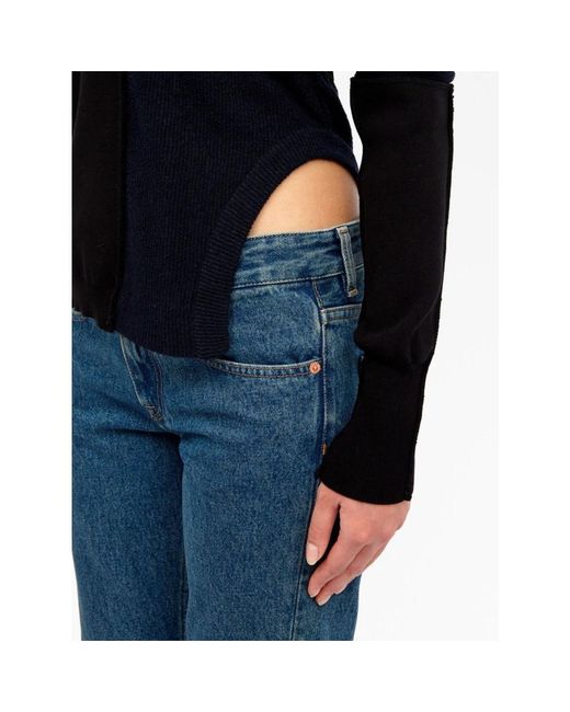 MM6 by Maison Margiela Black Round-Neck Knitwear