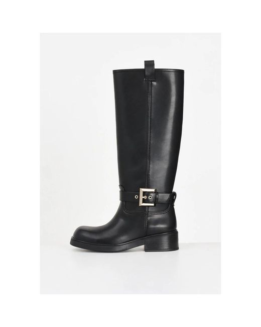 ARMANI EXCHANGE Black High Boots