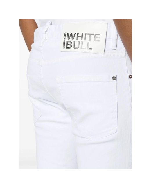 DSquared² White Jeans for men