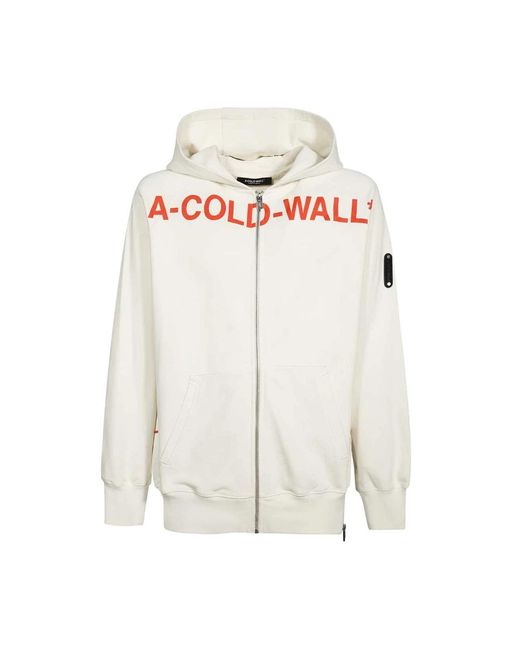 A_COLD_WALL* White Zip-Throughs for men