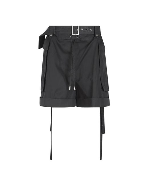 McQueen Black Casual Shorts