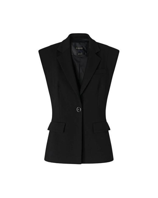 Pinko Black Waistcoats