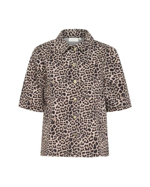 Shirts Kaffe en coloris Brown
