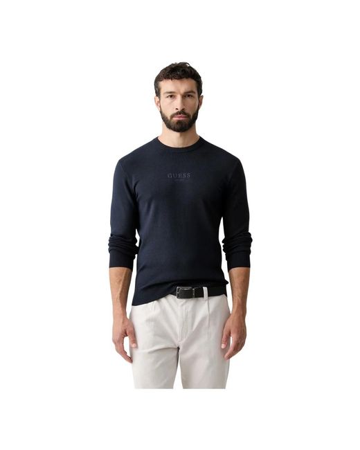 Guess Mason Pullover in het Blue voor heren