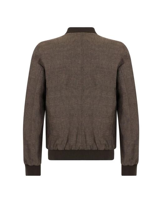 Moorer Brown Bomber Jackets for men