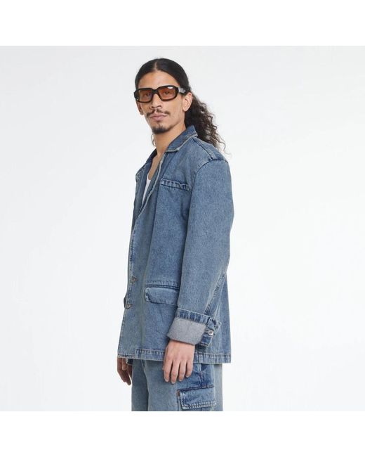 Denim Jackets flâneur de hombre de color Blue