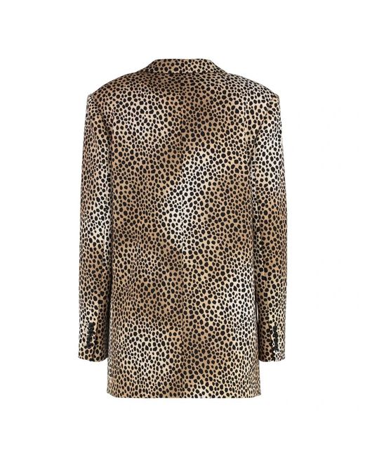 Michael Kors Jassen ,Bruin ,Polyester Klassieke Blazer Met Reverskraag in het Black