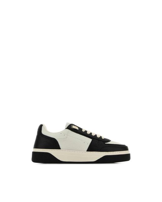Represent Schoenen ,Veelkleurig ,Leer Tweekleurig Leer En Suède Sneakers in het Natural voor heren
