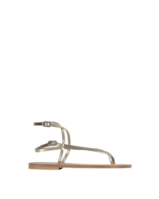 K. Jacques Natural Abako Flat Sandal