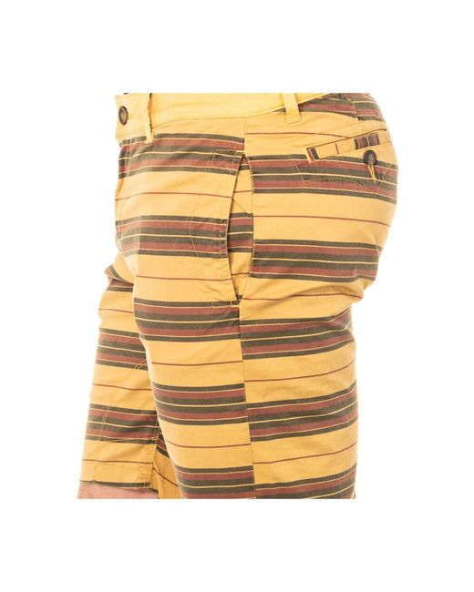 La Martina Yellow Casual Shorts for men
