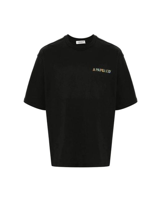 Tops > t-shirts A PAPER KID pour homme en coloris Black