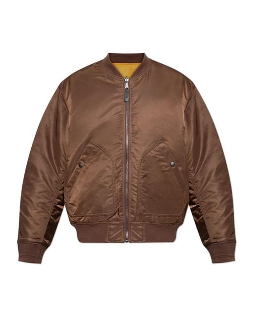 DIESEL Brown Bomber Jackets for men