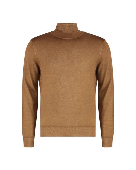 Moorer Brown Turtlenecks for men