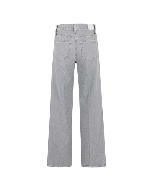 PAIGE Gray Wide Jeans