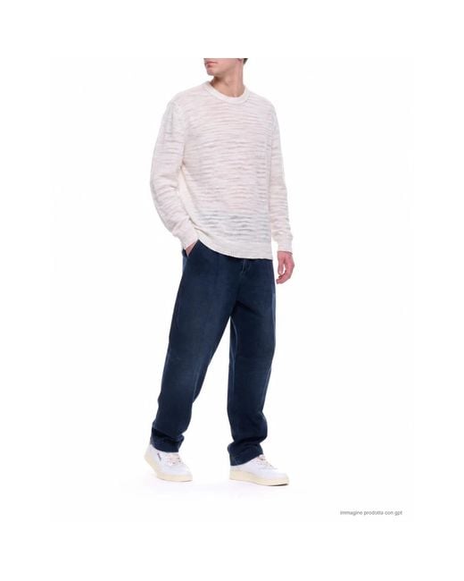 ATOMOFACTORY White Round-Neck Knitwear for men