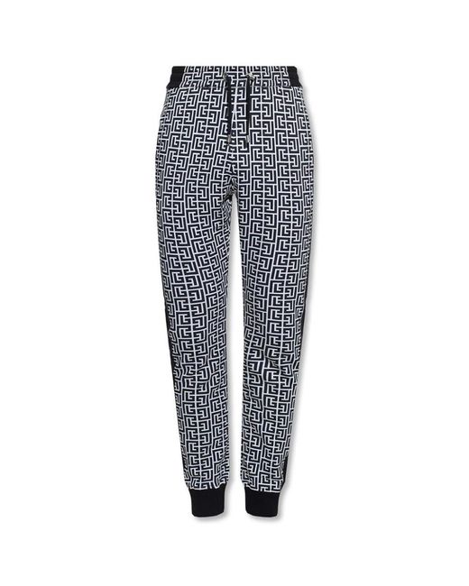 Sweatpants Balmain de hombre de color Blue