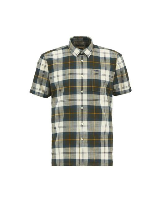 Barbour Green Short Sleeve Shirts for men