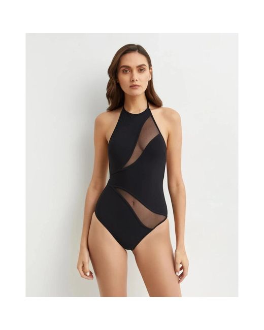 Zimmermann Wanderlust Spliced Mesh One-Piece in het Black