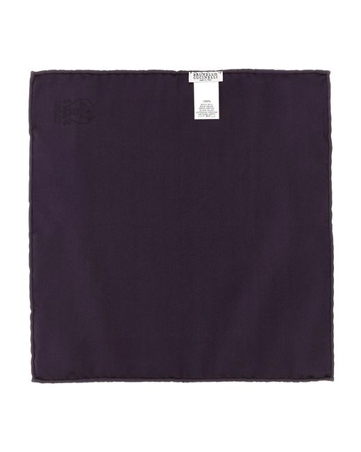 Brunello Cucinelli Blue Handkerchiefs for men