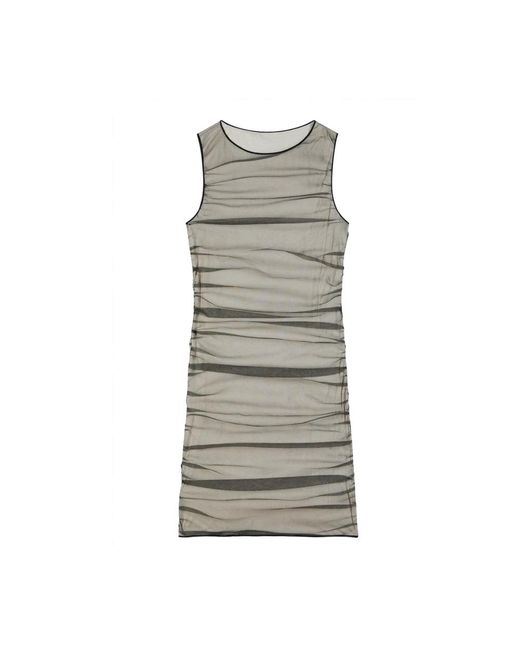 Patrizia Pepe Gray Short Dresses