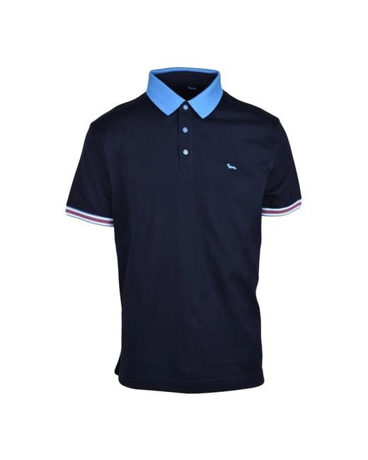Harmont & Blaine Blue Polo Shirts for men