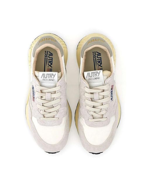Autry White Stylische sneakers für einen trendy look
