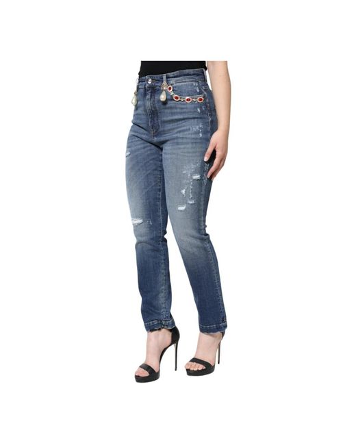 Dolce & Gabbana Blue Slim Fit Jeans