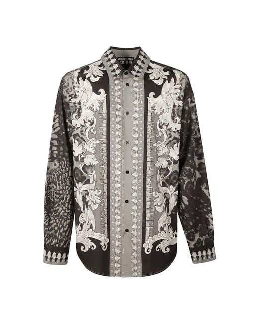 Versace Gray Casual Shirts for men