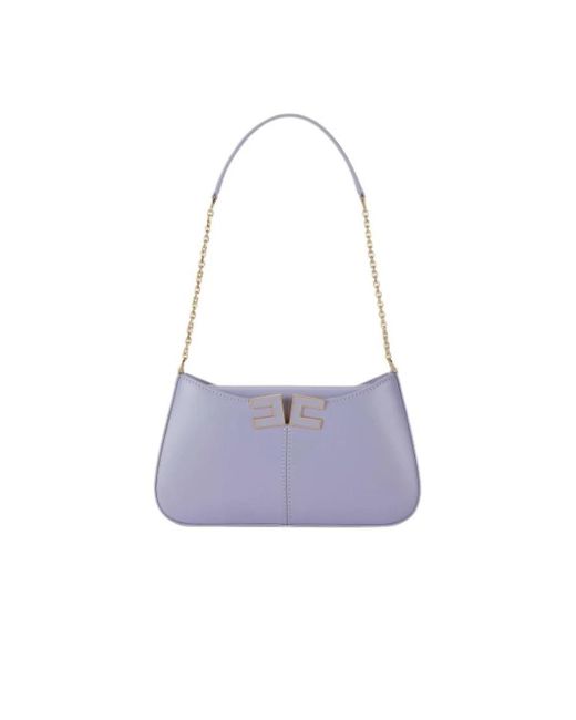 Elisabetta Franchi Purple Shoulder Bags
