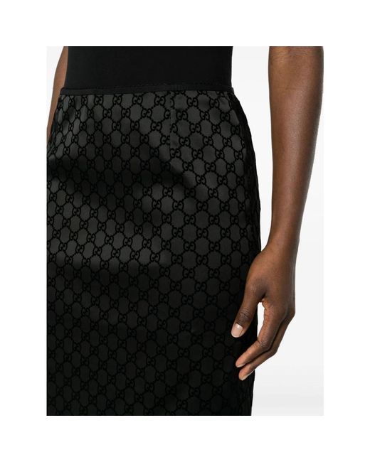 Gucci Black Midi Skirts