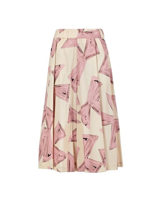 Ottod'Ame Pink Midi Skirts