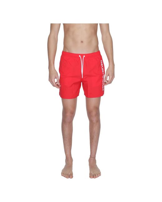 Emporio Armani Red Beachwear for men