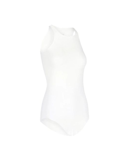 Rick Owens White Sleeveless Tops